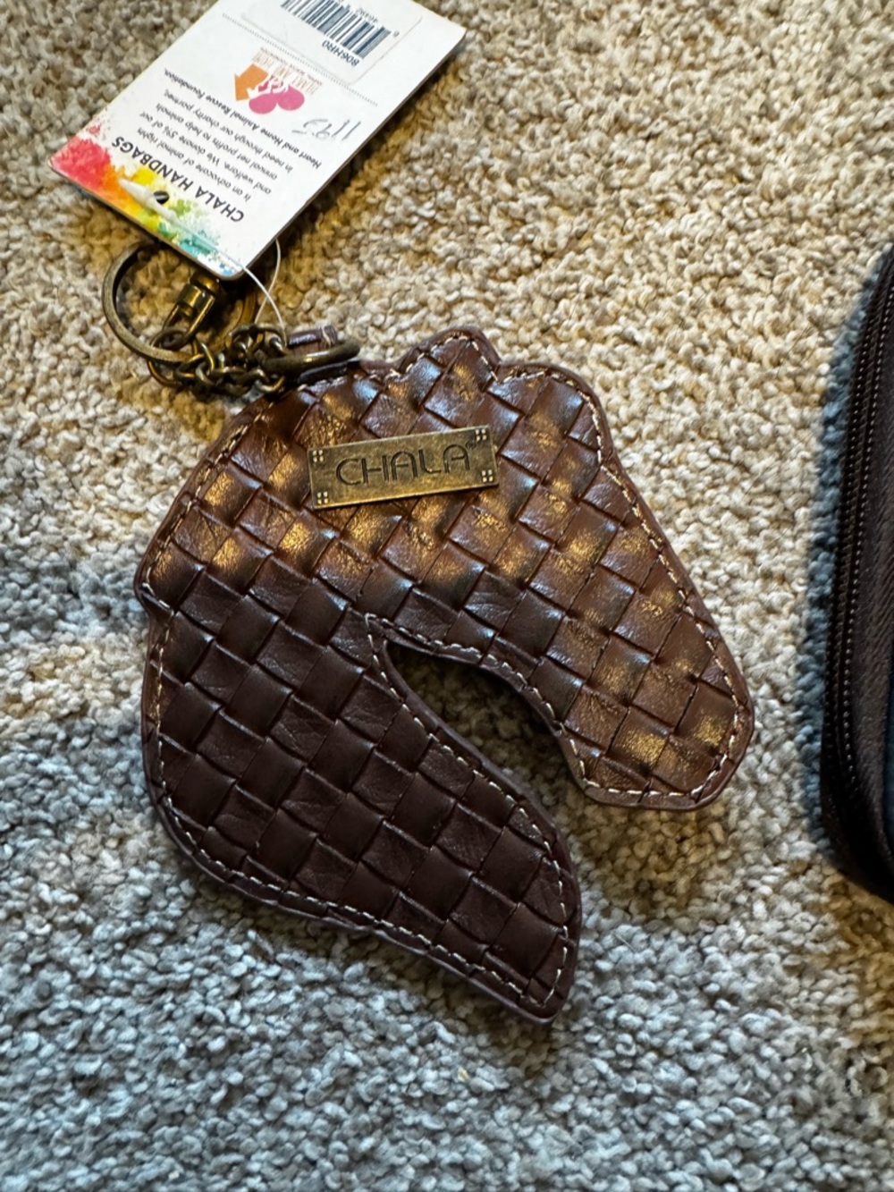 CHALA Brown Horse Wallet & Keychain Set - Picture 6 of 7